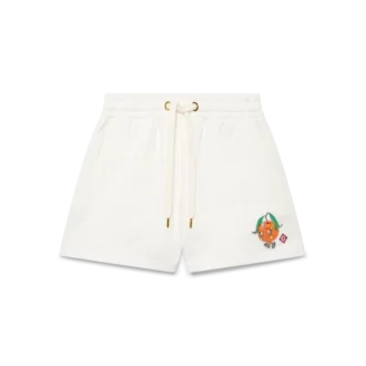 Orangefarbene Mascot-Sweatshorts Orangefarbene Mascot-Sweatshorts