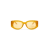 Orangefarbene Memphis-Sonnenbrille