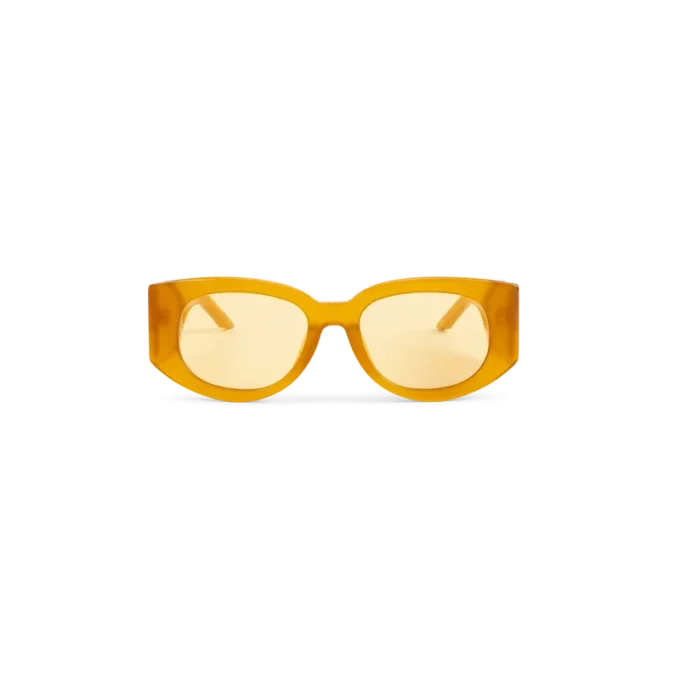 Orangefarbene Memphis-Sonnenbrille