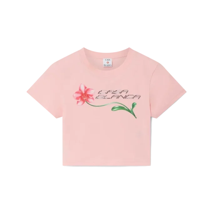 Orchid Logo Cropped Baby Tee