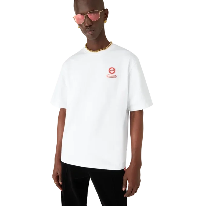 Oversized-T-Shirt mit kurzen Ärmeln und Logo-Patch