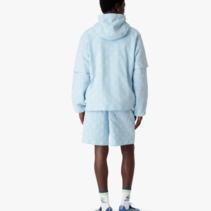 Oversized-T-Shirt mit Monogramm-Applikation und kurzen Ärmeln