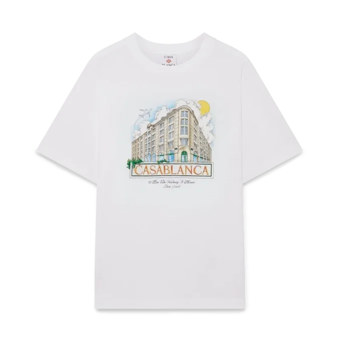 Paris Store bedrucktes Kurzarm-T-Shirt
