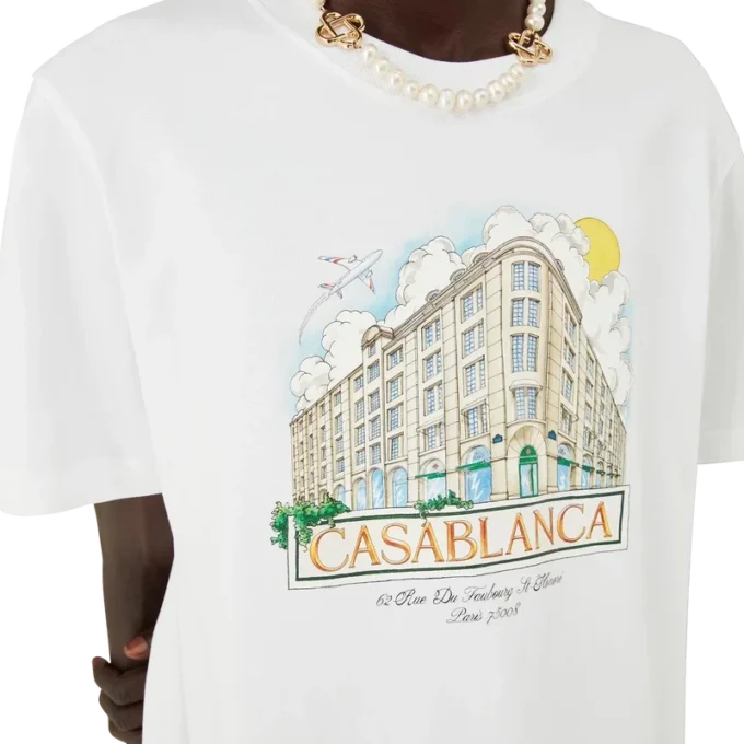 Paris Store bedrucktes Kurzarm-T-Shirt