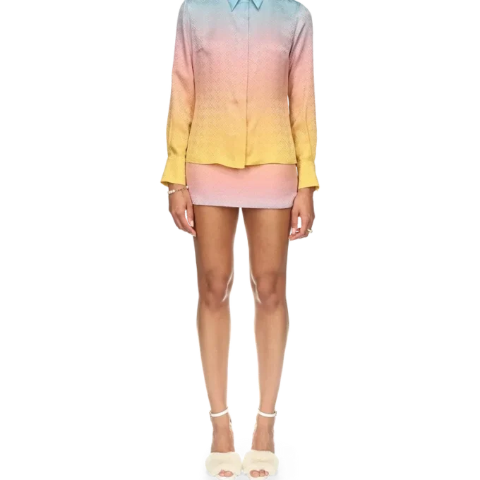 Ping-Pong-Seidenhemd mit Farbverlauf Ping-Pong-Seidenhemd mit Farbverlauf