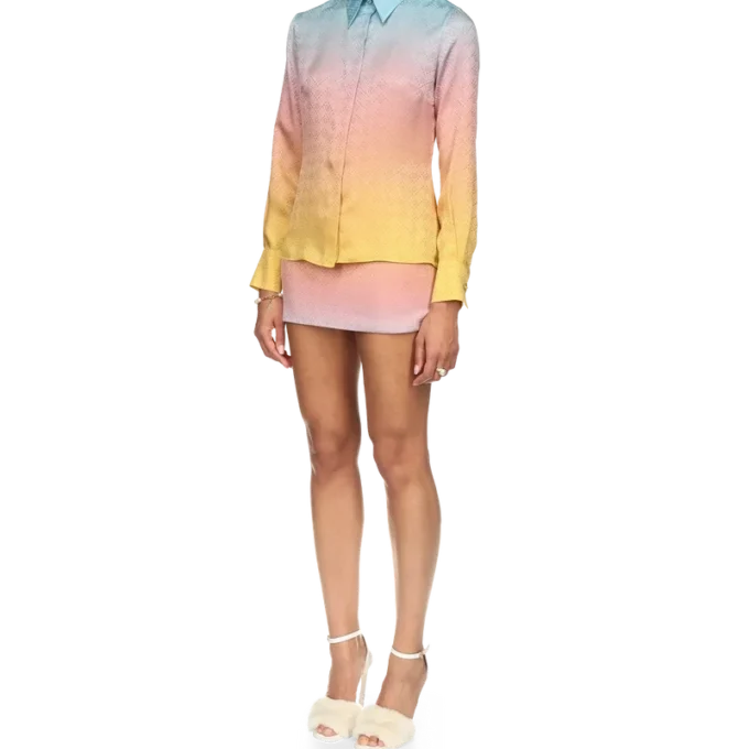 Ping-Pong-Seidenhemd mit Farbverlauf Ping-Pong-Seidenhemd mit Farbverlauf