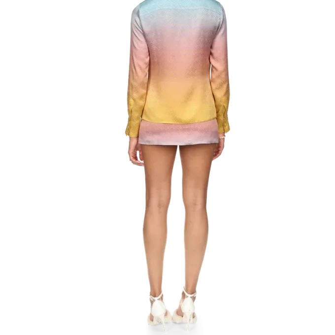 Ping-Pong-Seidenhemd mit Farbverlauf Ping-Pong-Seidenhemd mit Farbverlauf