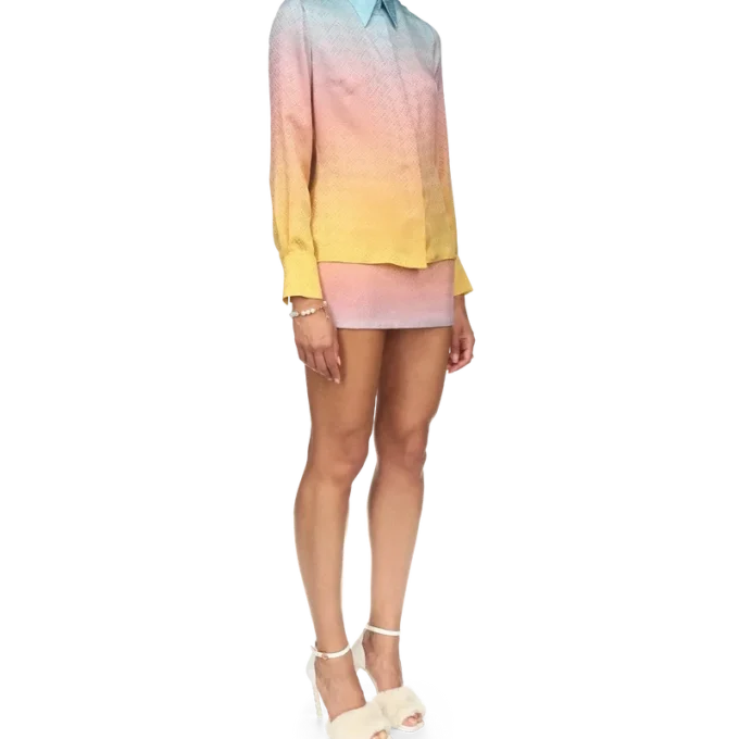 Ping-Pong-Seidenhemd mit Farbverlauf Ping-Pong-Seidenhemd mit Farbverlauf