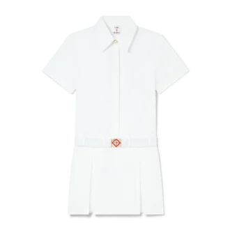 Plissiertes Tennis-Minikleid