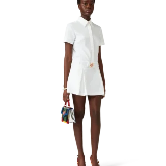 Plissiertes Tennis-Minikleid