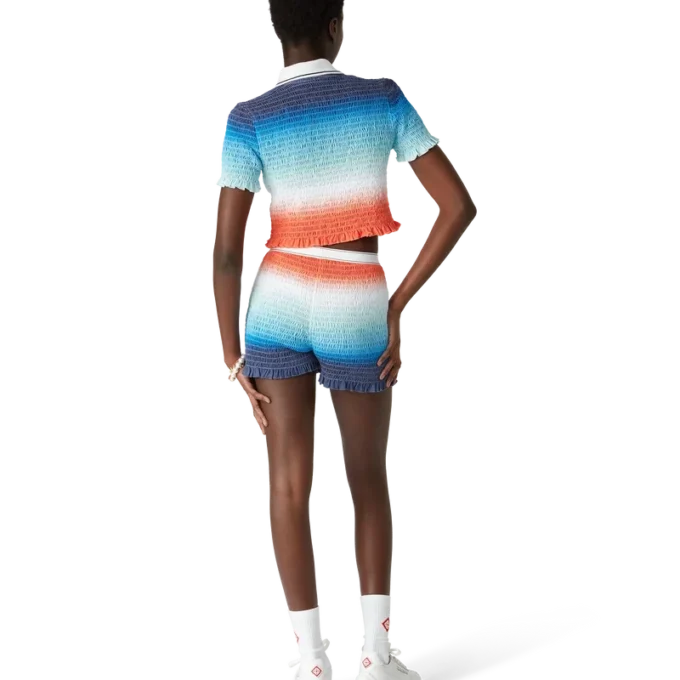 Shorts mit Farbverlauf und Rüschen Shorts mit Farbverlauf und Rüschen