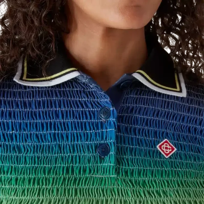 Polohemd mit Farbverlauf und kurzen Ärmeln