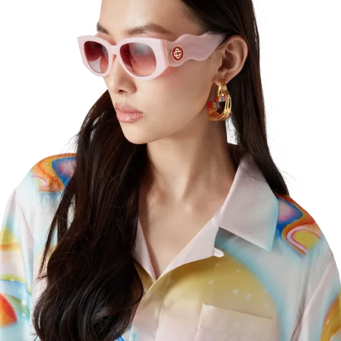 Psychedelic Nirvana Langarm-Seidenhemd