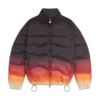 Pufferjacke mit Farbverlauf