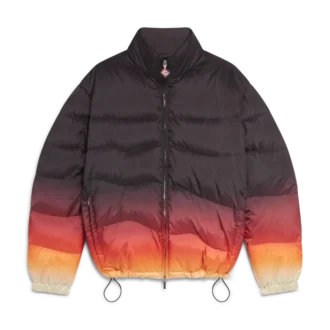 Pufferjacke mit Farbverlauf