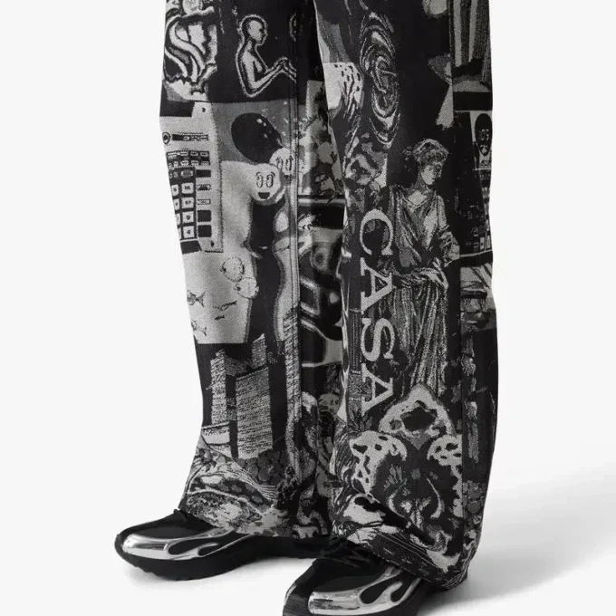 Rave Collage Straight Leg Jeans