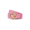 Rosa Gürtel mit geprägtem CC-Logo