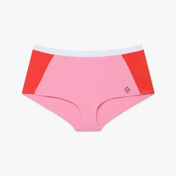 Rosa Monogram-Bikini-Shorts