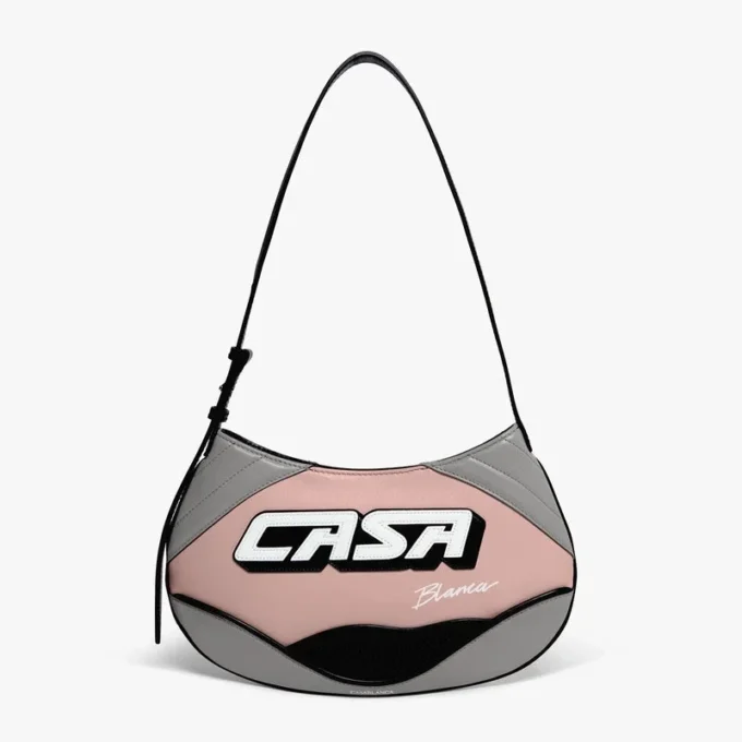 Rosa schmale Biker-Tasche