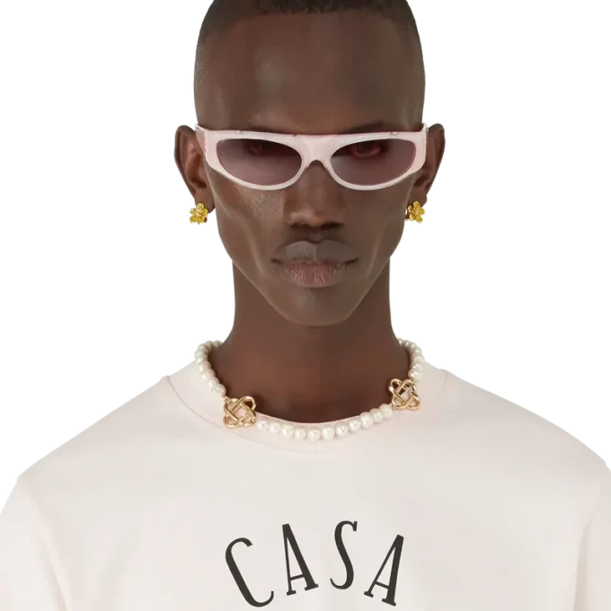 Rosa Sportsonnenbrille