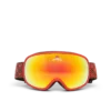 Rote & orangefarbene Ski-Brille mit Farbverlauf
