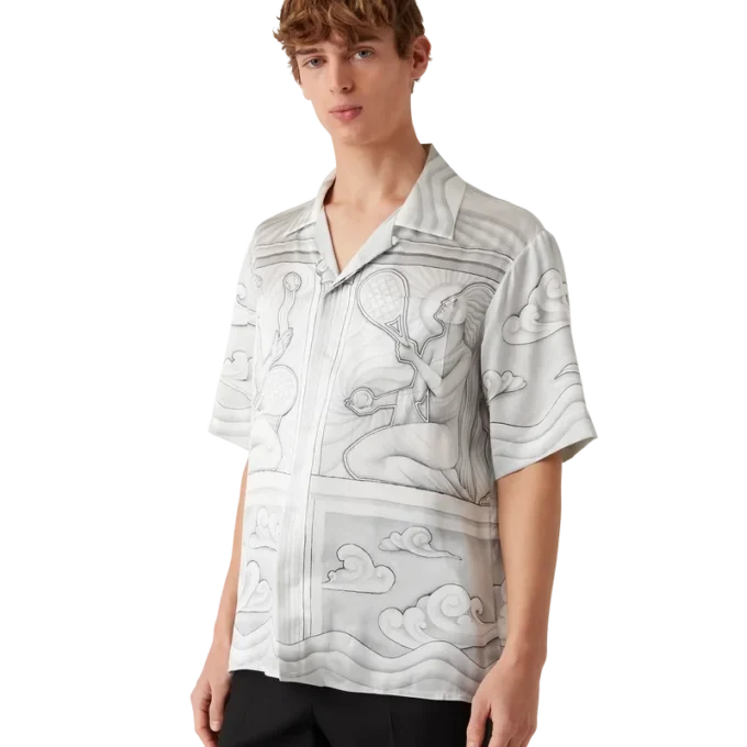 Sacred Stone Kurzarm-Seidenhemd mit Shorts Sacred Stone Kurzarm-Seidenhemd mit Shorts