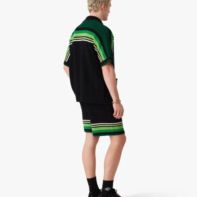 Schwarze Häkel-Shorts