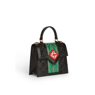 Schwarze Laurel Mini Jeanne Tasche