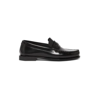 Schwarze Leder-Loafer für Herren Schwarze Leder-Loafer für Herren