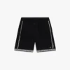 Schwarze Mesh-Shorts