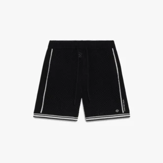 Schwarze Mesh-Shorts
