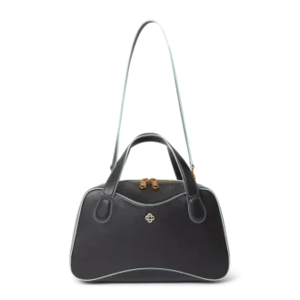 Schwarze Mini-Louise-Tasche Schwarze Mini-Louise-Tasche