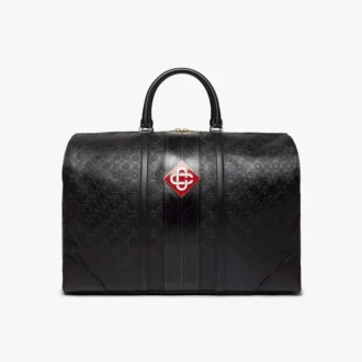 Schwarze Monogram-Weekender-Tasche