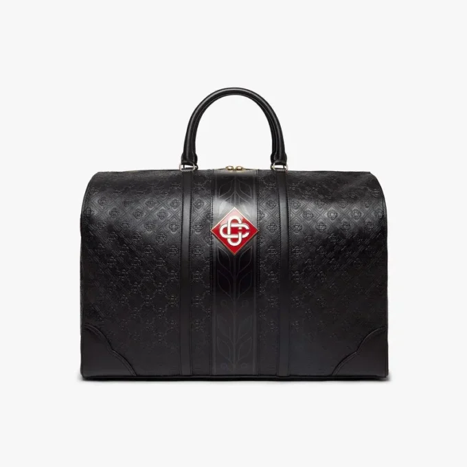 Schwarze Monogram-Weekender-Tasche