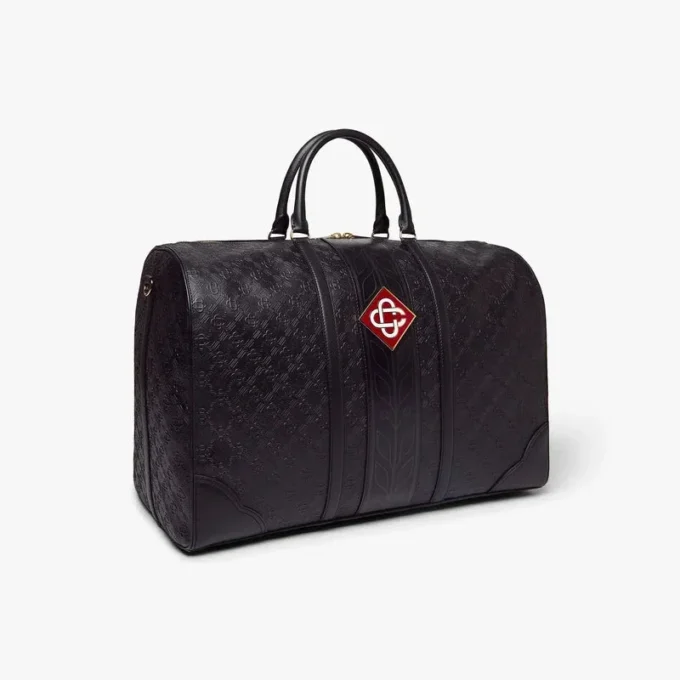 Schwarze Monogram-Weekender-Tasche