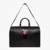 Schwarze Monogram-Weekender-Tasche