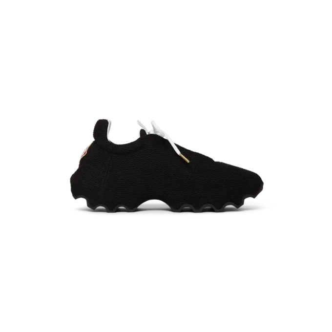 Schwarzer Arch-Strick-Sneaker für Herren