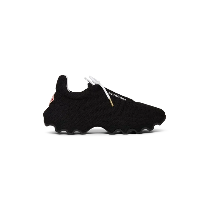 Schwarzer Arch-Strick-Sneaker für Herren