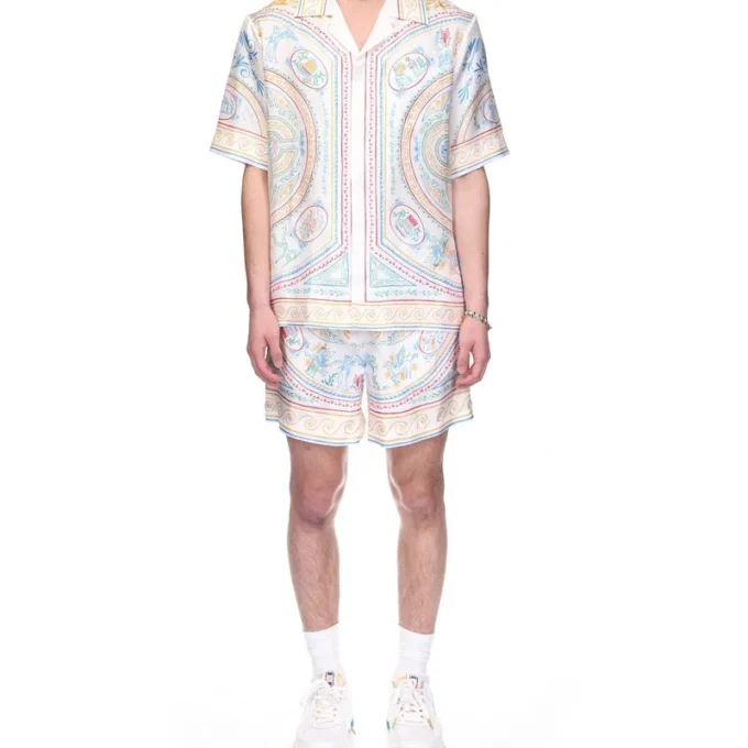 Seidenhemd „Crayon Vase“