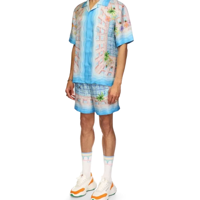 Seidenhemd „Le Plongeon“