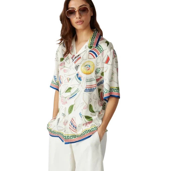 Seidenhemd „Le Vase Brise“