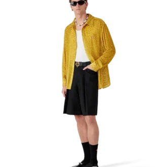 Seidenhemd mit Devora-Blumenmuster