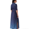 Seidenhemdkleid mit Farbverlauf