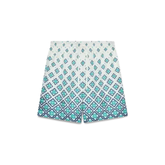 Seidenshorts mit Monogramm-Farbverlauf Seidenshorts mit Monogramm-Farbverlauf