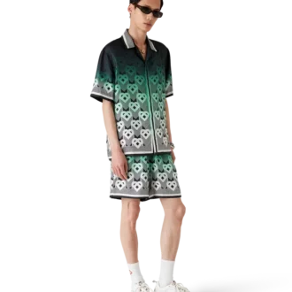 Seidenshorts mit Monogramm-Farbverlauf Seidenshorts mit Monogramm-Farbverlauf