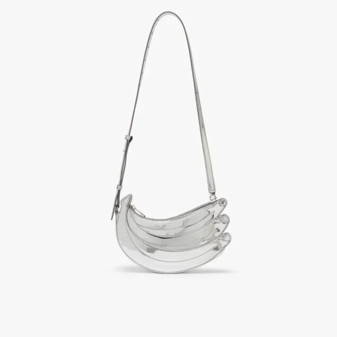 Silberne Banana-Tasche Silberne Banana-Tasche