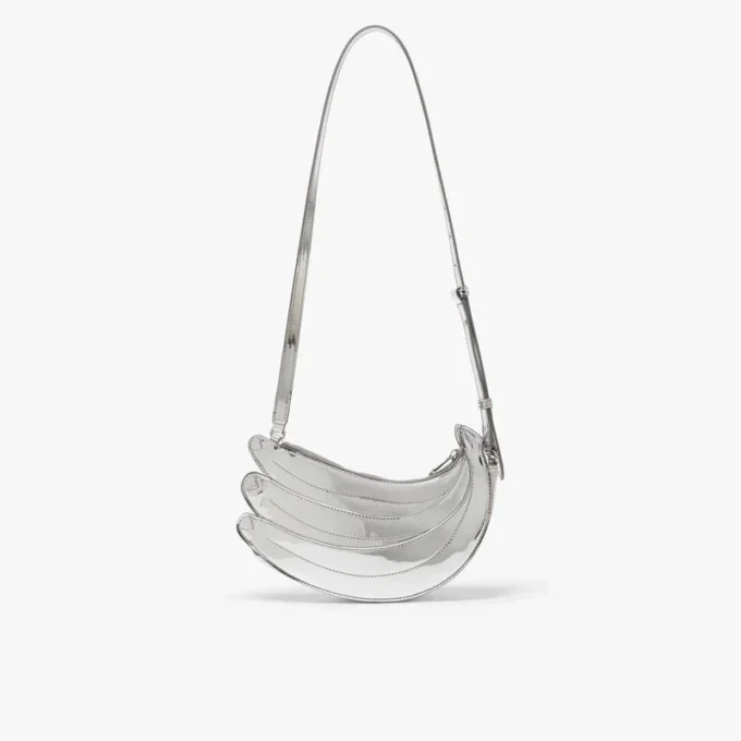 Silberne Banana-Tasche Silberne Banana-Tasche