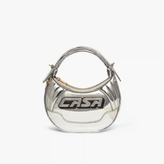 Silberne Biker-Tasche Silberne Biker-Tasche