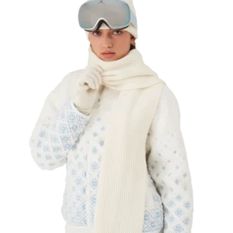 Ski-Schal aus gerippter Wolle