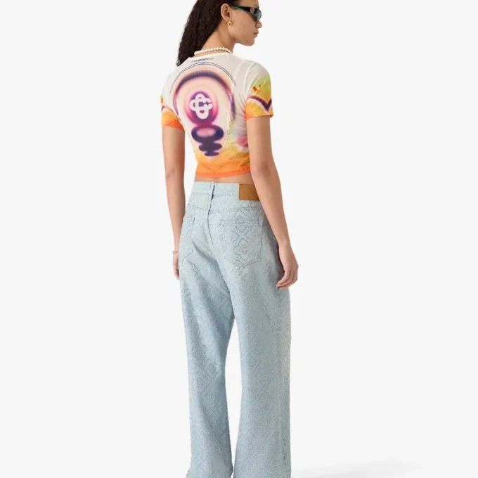 Sporchid-bedrucktes Mesh-Baby-Shorts-T-Shirt mit kurzen Ärmeln